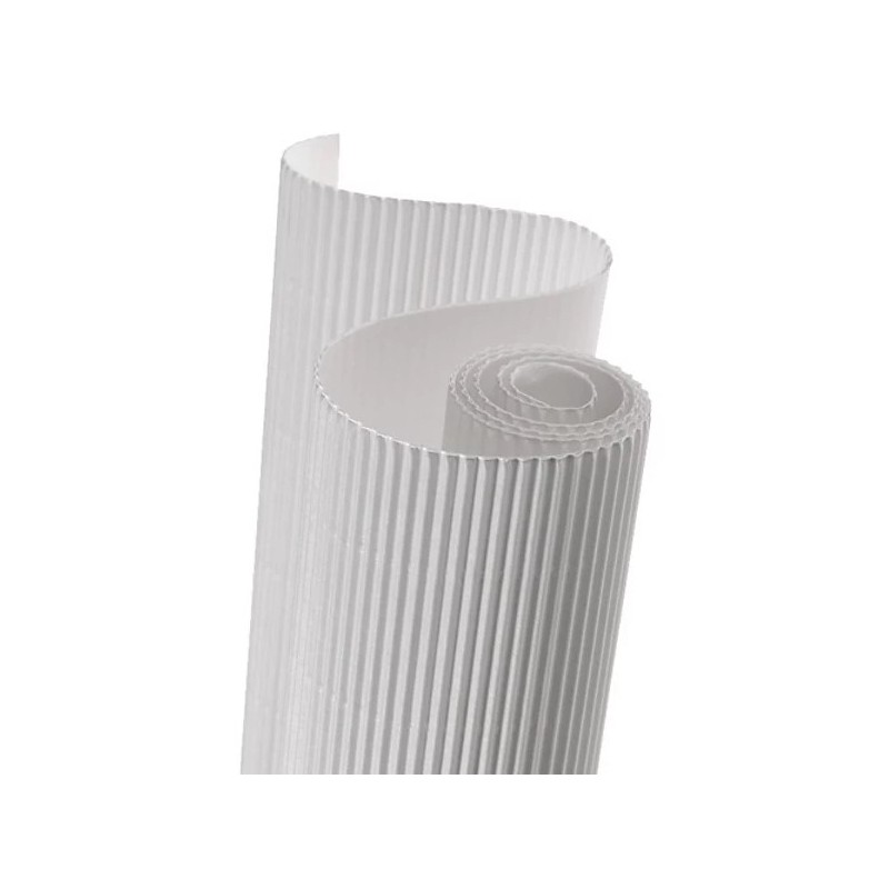 PAPEL ONDULADO COLOR BLANCO