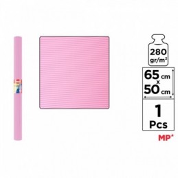PAPEL ONDULADO COLOR ROSA