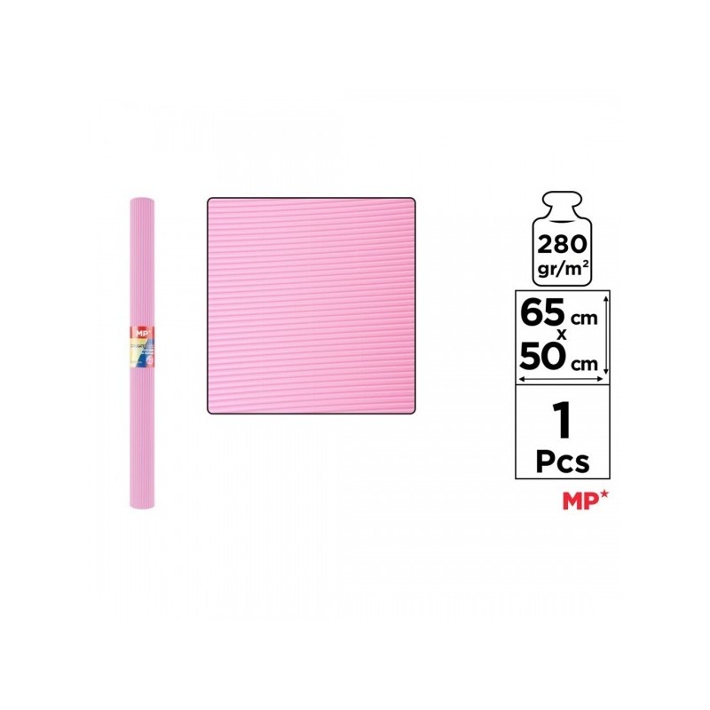 PAPEL ONDULADO COLOR ROSA