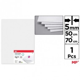 CARTON PLUMA 50x70 CM BLANCO 5mm