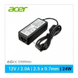 CARGADOR TABLET ACER 12V / 2.0A /2.5x0.7mm