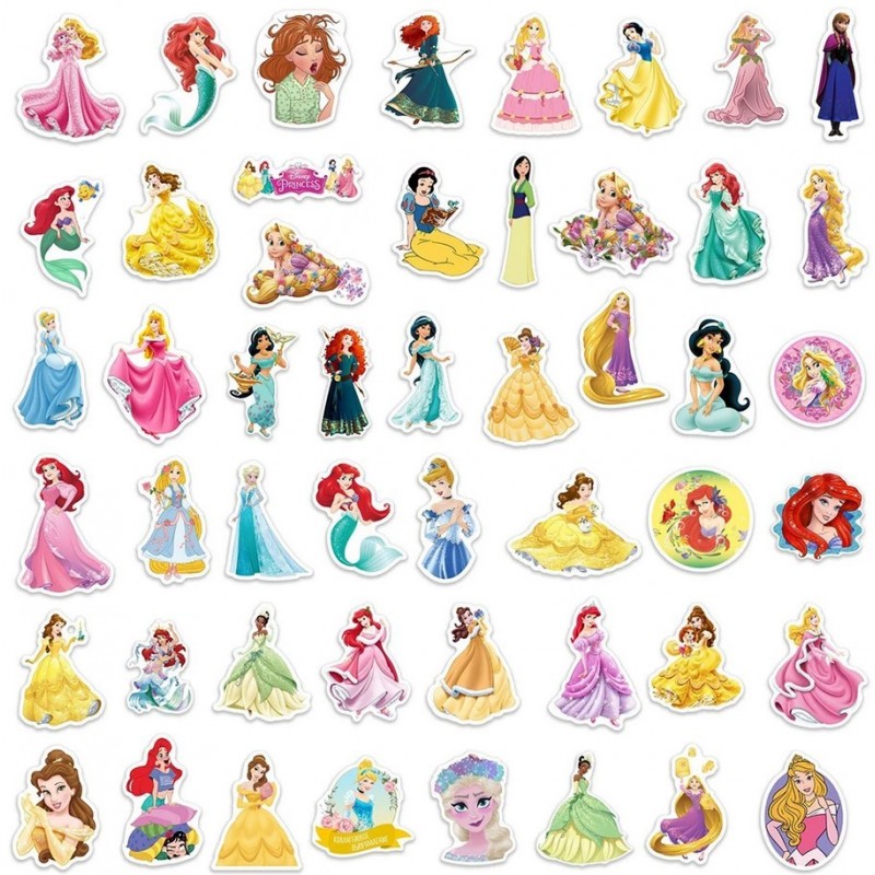 PEGATINAS STICKERS RELIEVE PRINCESAS