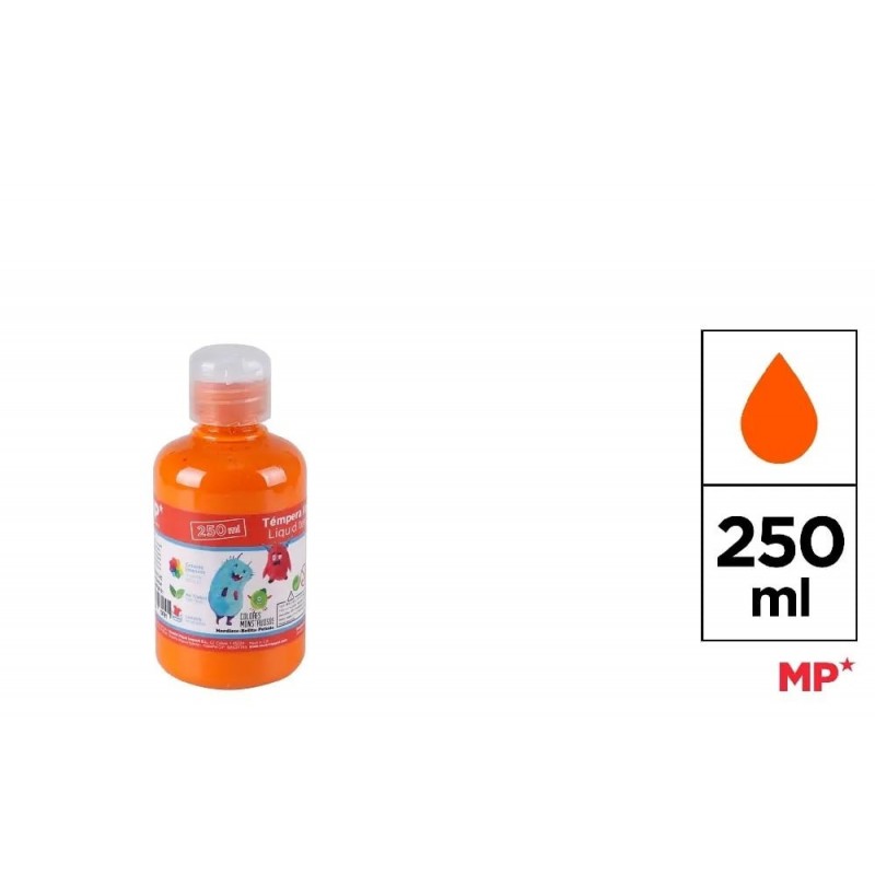 TEMPERA 250ML NARANJA