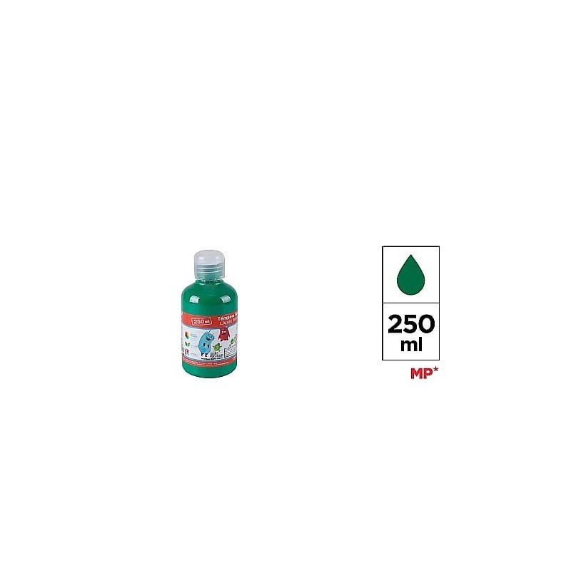 TEMPERA 250ML VERDE OSCURO