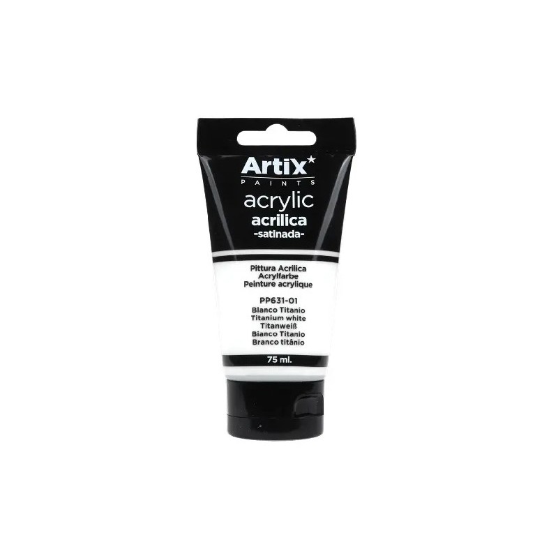 PINTURA ACRILICA BLANCA 75ML ARTIX