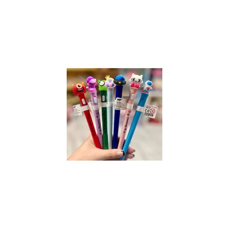 BOLIGRAFO FANTASIA LUZ MULTI COLOR AZUL