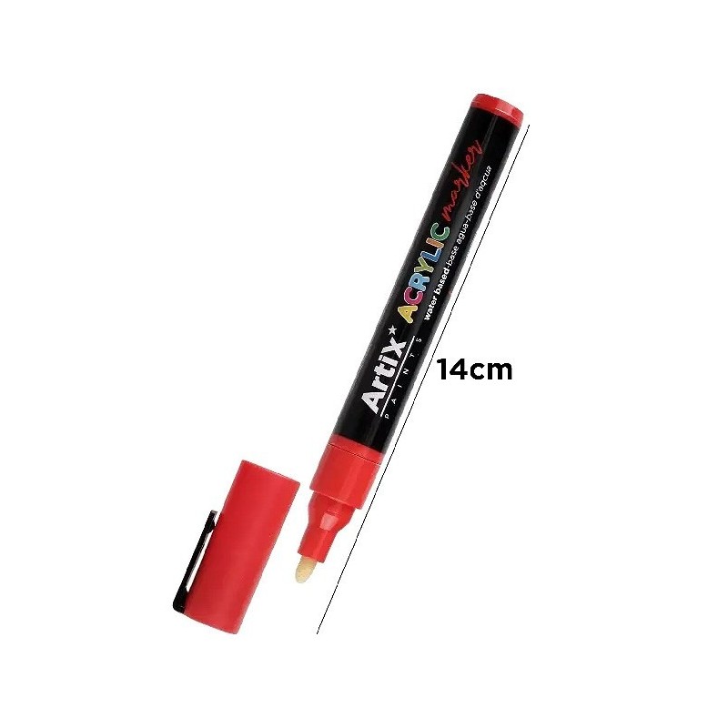 ROTULADOR ACRILICO ROJO
