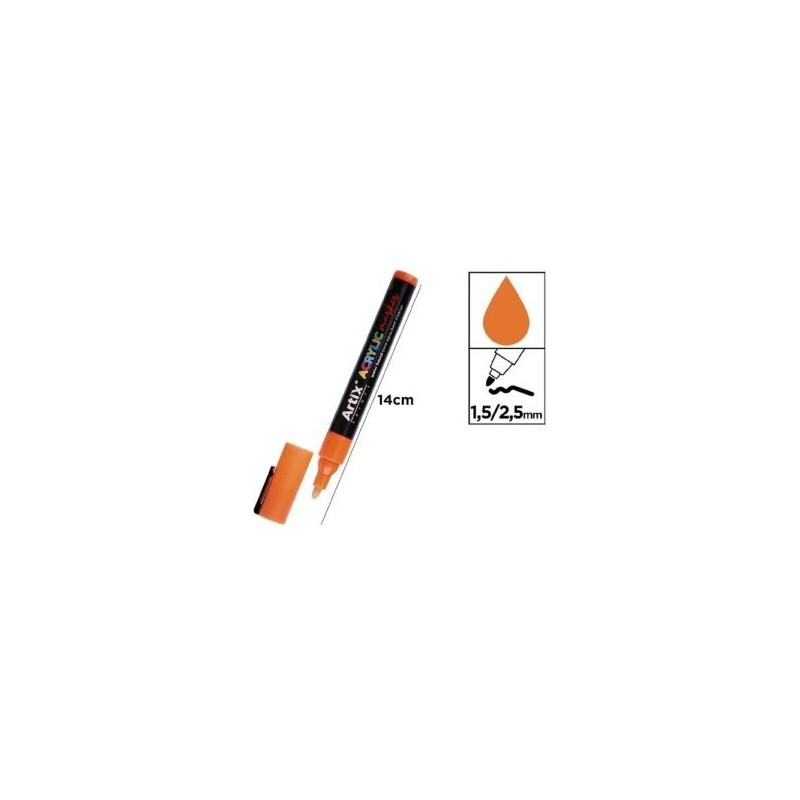ROTULADOR ACRILICO NARANJA OSCURO