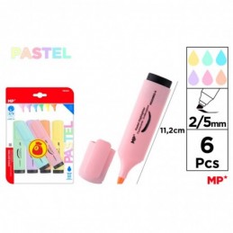 MARCADOR PASTEL 6 UDS PACK AHORRO