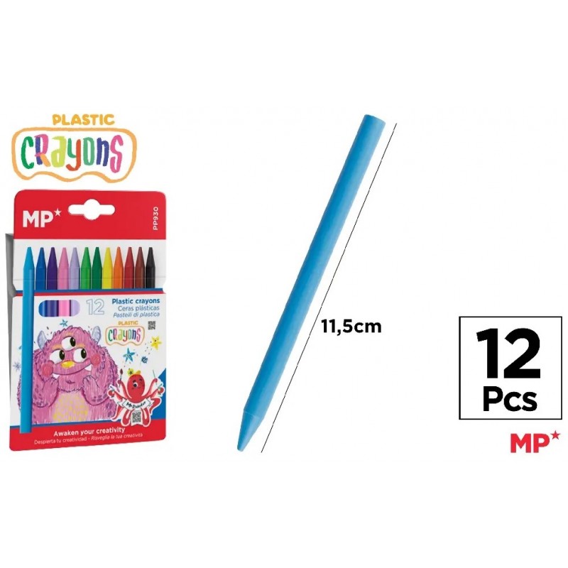 CERA PLASTICA KIDS 12 UDS