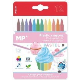 CERA PLASTICA KIDS 12 UDS PASTEL