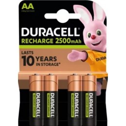 PACK DE 4 PILAS AA DURACELL HR06-P 1.2V RECARGABLE