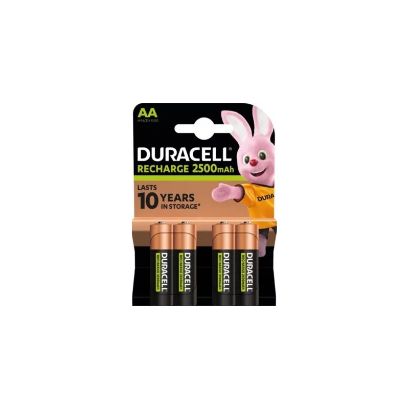 PACK DE 4 PILAS AA DURACELL HR06-P 1.2V RECARGABLE