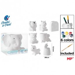 PORTALAPICES DE CERAMICA PARA COLOREAR