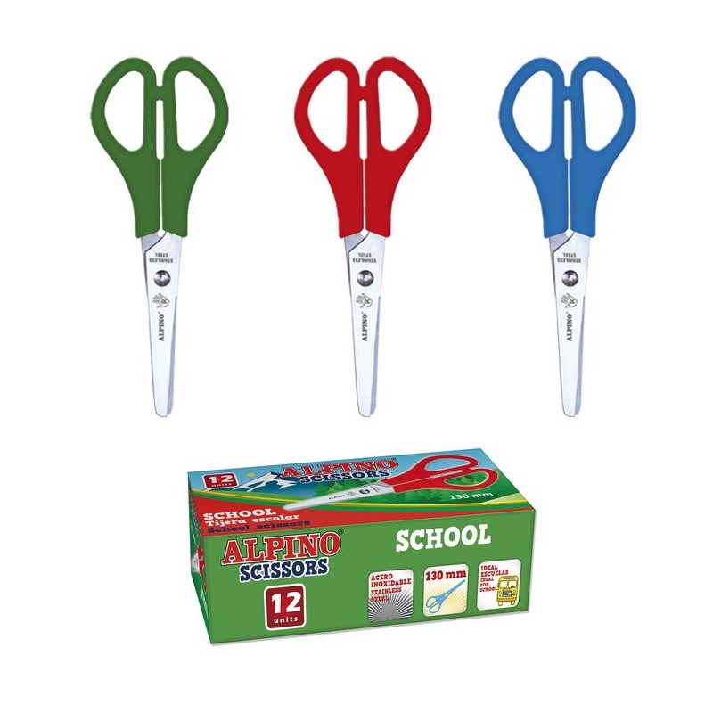 TIJERAS ESCOLAR 130MM ALPINO