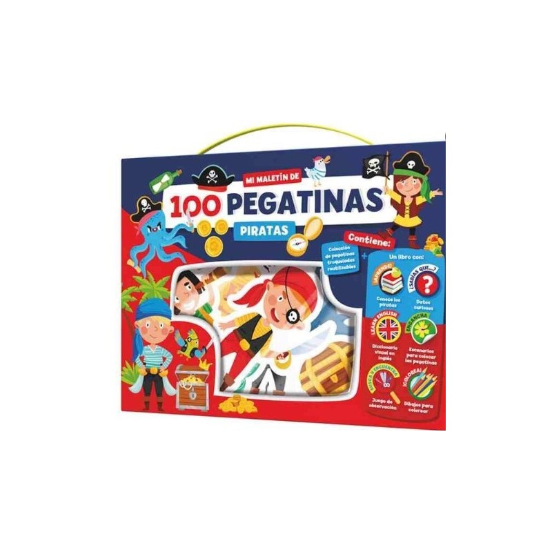 MALETIN 100 PEGATINAS - PIRATAS