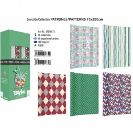 PAPEL REGALO ROLLO 70x200 TODO TIEMPO LOW COST