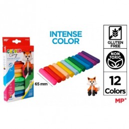 PLASTILINA 12 BARRITAS 140GR COLORES