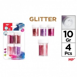 PURPURINA 4 BOTES GLITTER