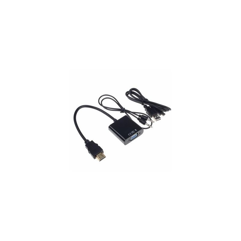 ADAPTADOR HDMI A VGA CON ALMIENTACIÓN