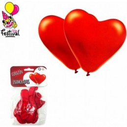 GLOBOS CORAZON 5UD BOLSA