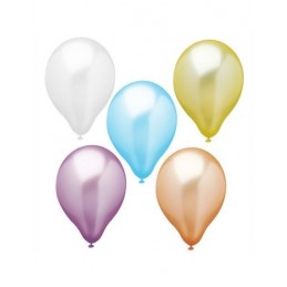 GLOBOS 25CM x12 COLORES SURTIDOS