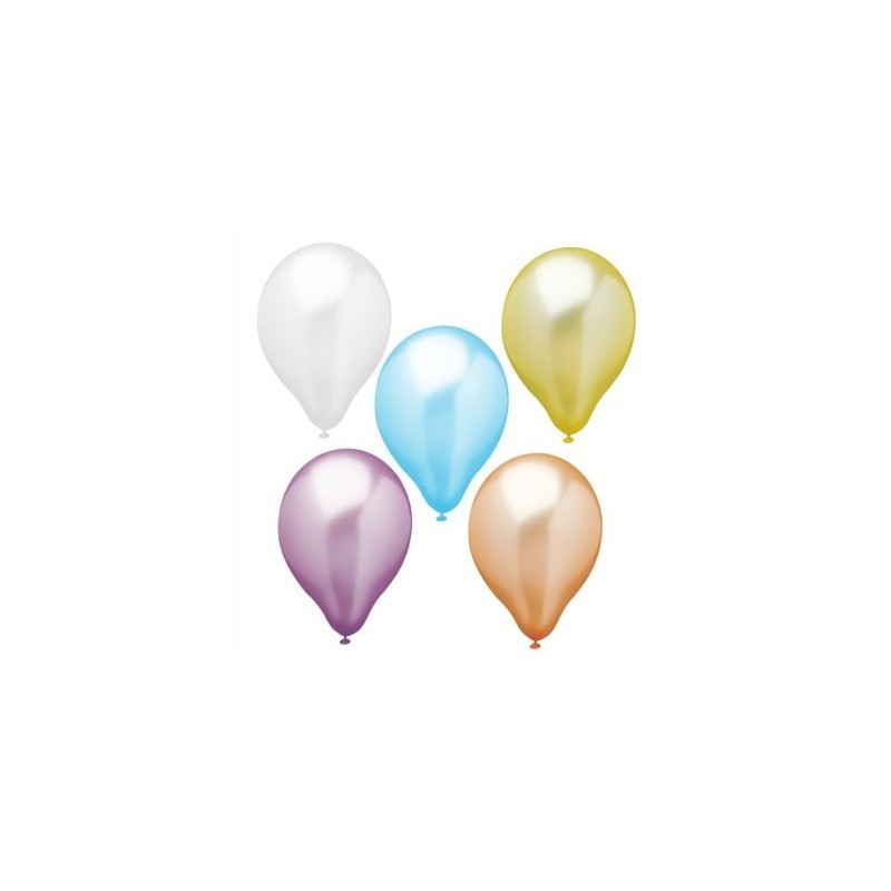 GLOBOS 25CM x12 COLORES SURTIDOS