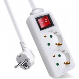 ALARGADERA 2 TOMAS 1.5M CABLE