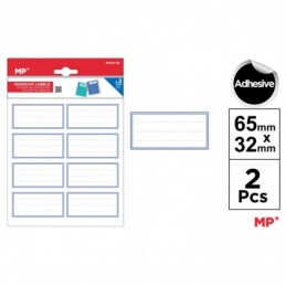 ETIQUETAS ADHESIVAS 65x32 PERSONALIZABLES 2 HOJAS