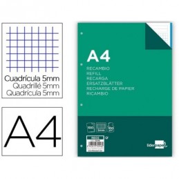 RECAMBIO LIDERPAPEL 100H 100GR 5MM 4T 5COLORES