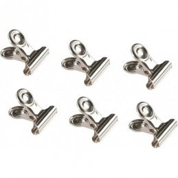 PINZAS CROMADAS 6 PIEZAS