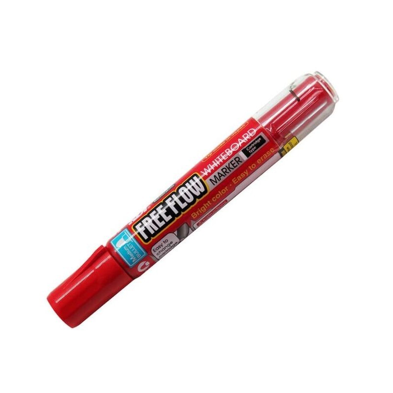 FREE FLOW PREMIUM ROTULADOR PIZARRA ROJO