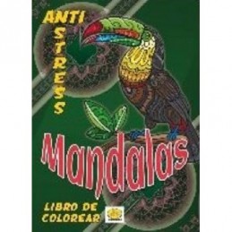 LIBRO COLOREAR ADULTO MANDALA 96 PAG