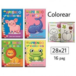 LIBRO COLOREAR APRENDO LOS COLORES