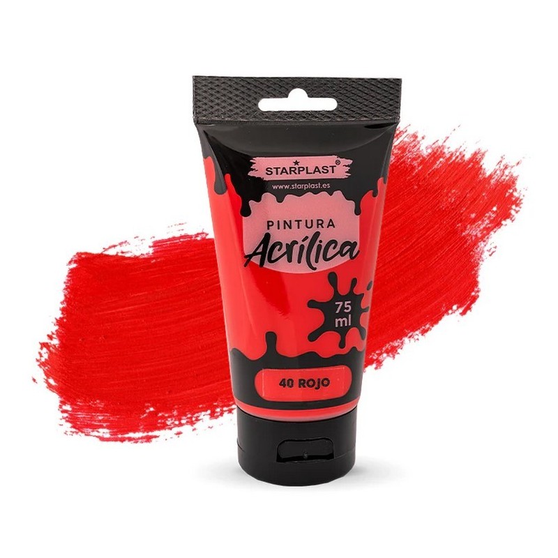 PINTURA ACRILICA ROJO ESCALATA 75ML BE BASIC