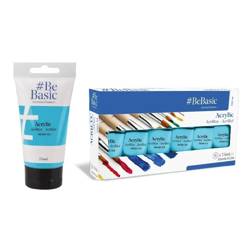 PINTURA ACRILICA AZUL CIELO 75ML BE BASIC