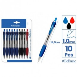 BOLIGRAFO PUNTA 1.0MM 10 UDS