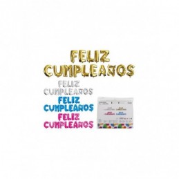 GLOBO LETRERO FELIZ CUMPLEAÑOS