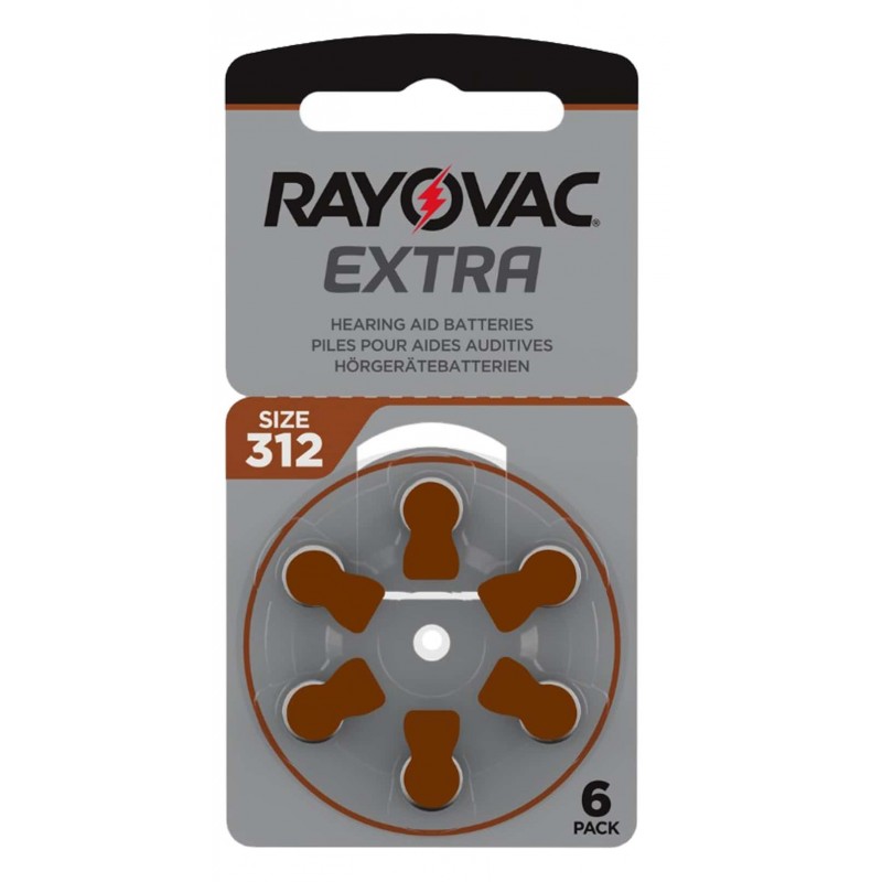 PILAS BOTON PR41 312 1.45V RAYOVAC EXTRA