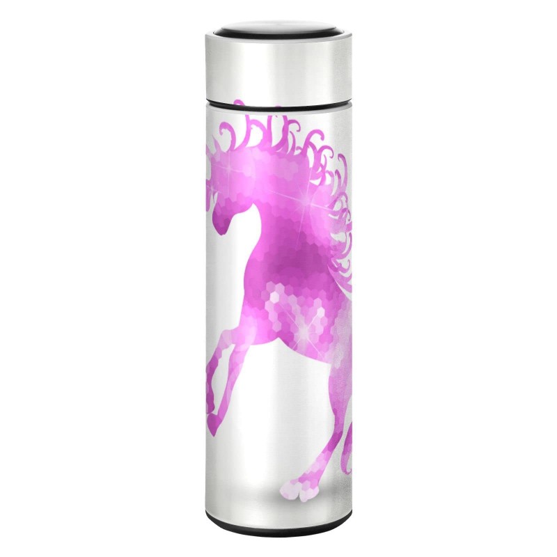 BOTELLA FORRADA UNICORNIO CRISTAL ROSCA INOX
