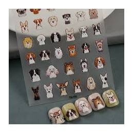 PEGATINAS 3D PERROS RELIEVE