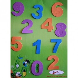 LIBRO NUMEROS GOMA EVA 8HOJAS