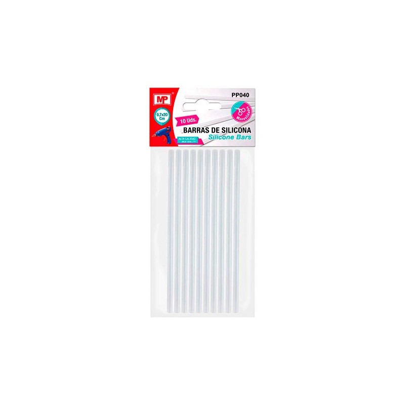 SILICONA EN BARRA 7.1MM*20CM 10UDS
