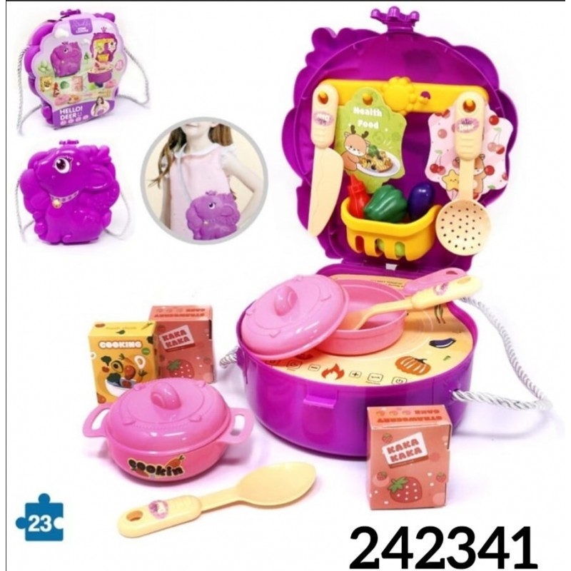 BOLSITO MORADO ACCESORIOS COCINA 23 PIEZAS