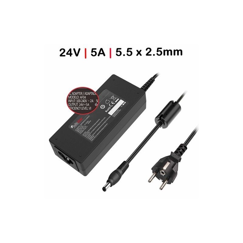CARGADOR DE 24V 5AMP 5.5x2.5mm