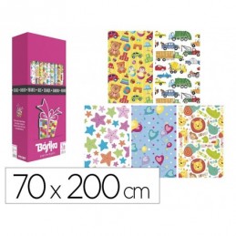 PAPEL DE REGALO SURTIDO INFANTIL 2x70CM