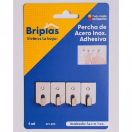 PERCHA ADHESIVA METALICA 4UD BLISTER