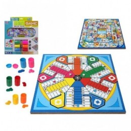 TABLERO MADERA PARCHIS OCA+FICHAS