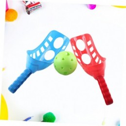 JUEGO LANZA PELOTA 2 PIEZAS RED