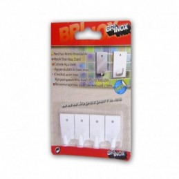 PERCHA ADHESIVA METAL 4 UDS